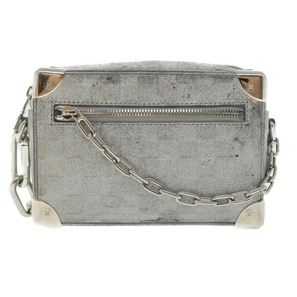 LOUIS VUITTON Damier Glitter Mini Soft Trunk Bag Silver - Picture 7 of 15